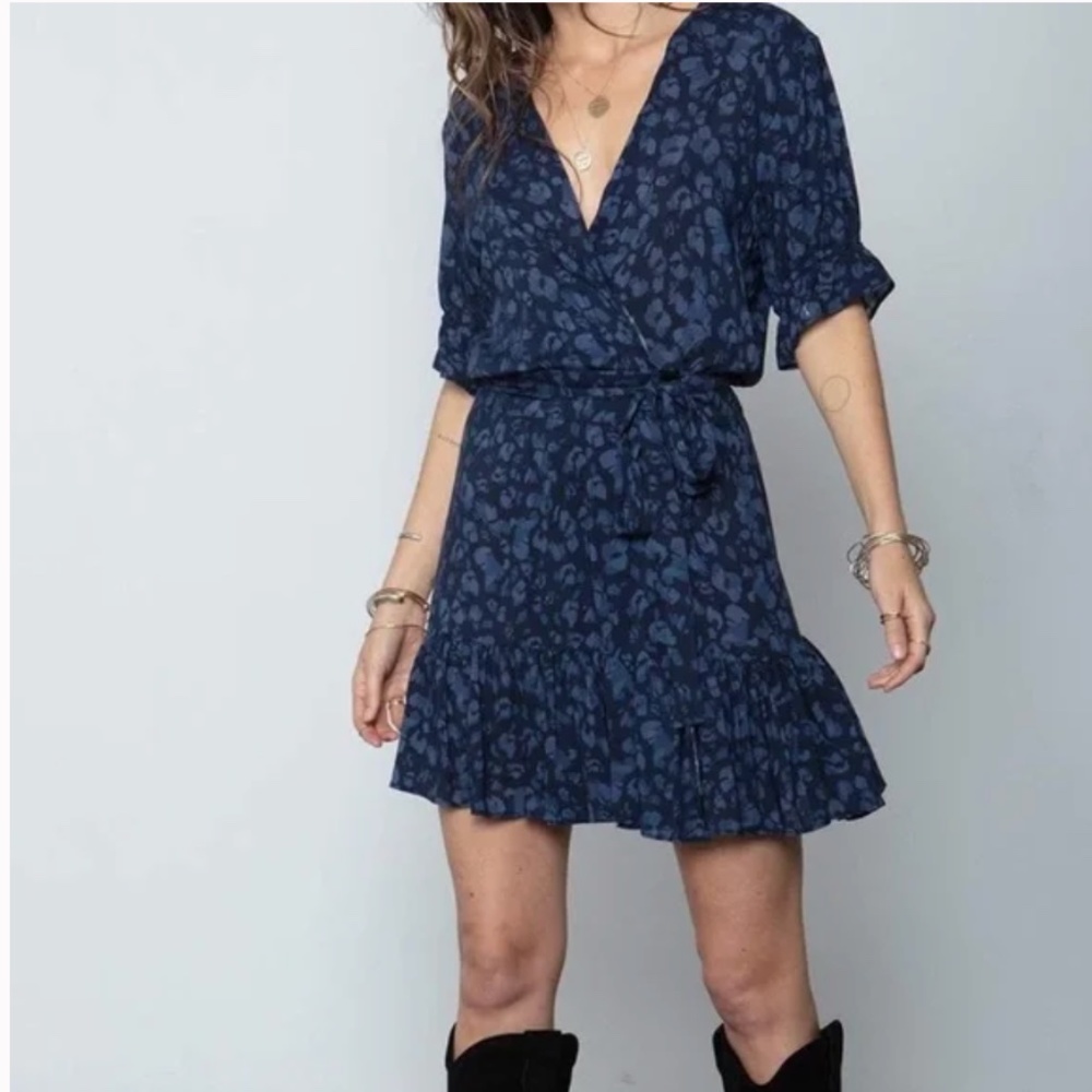 Stillwater goddess mini dress wrap floral